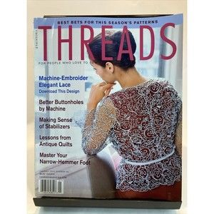 Taunton's Threads Magazine January 2002 #98 See Pics for Articles